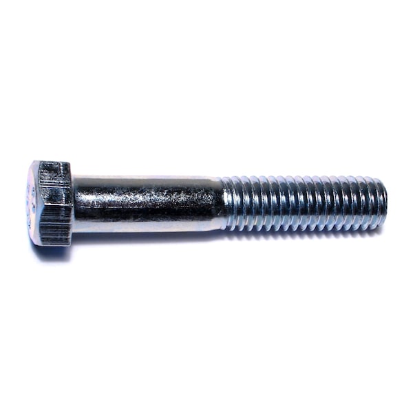 Midwest Fastener Grade 2, 7/16"-14 Hex Head Cap Screw, Zinc Plated Steel, 2-1/2 in L, 50 PK 00084 - main